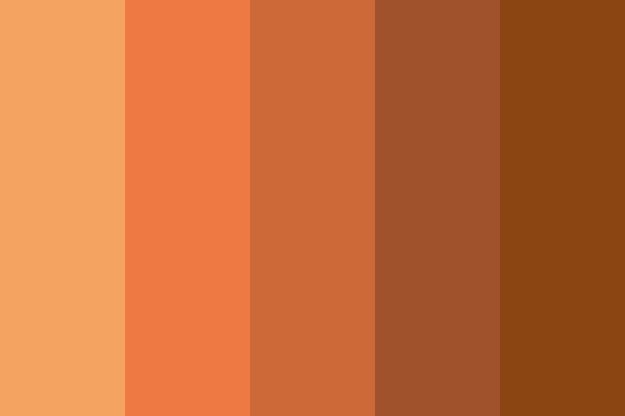 Dirty Ginger color palette