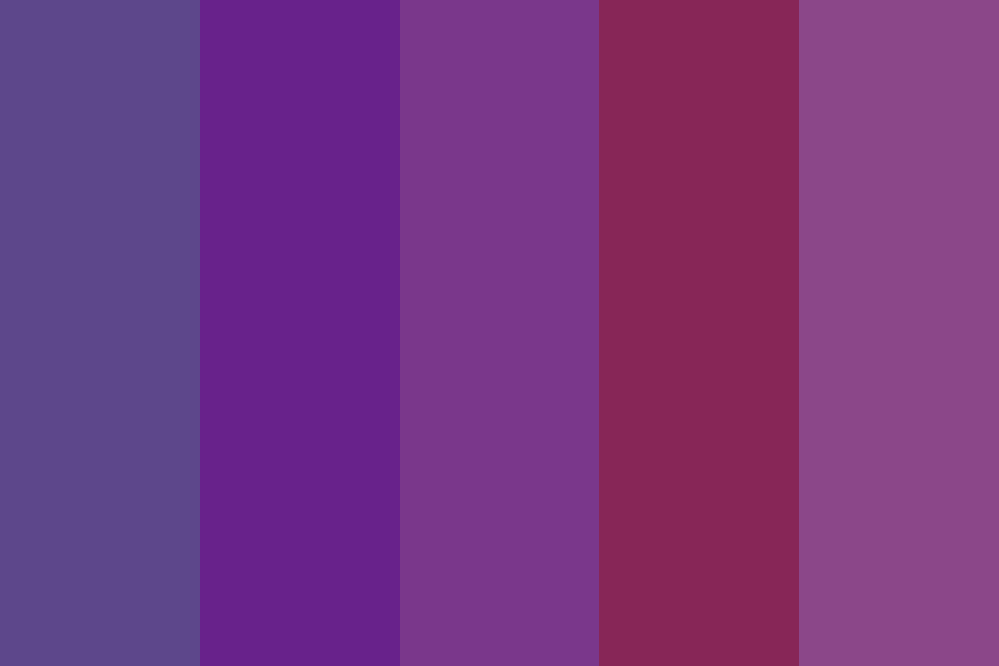 Radiant Raspberry Orchid color palette