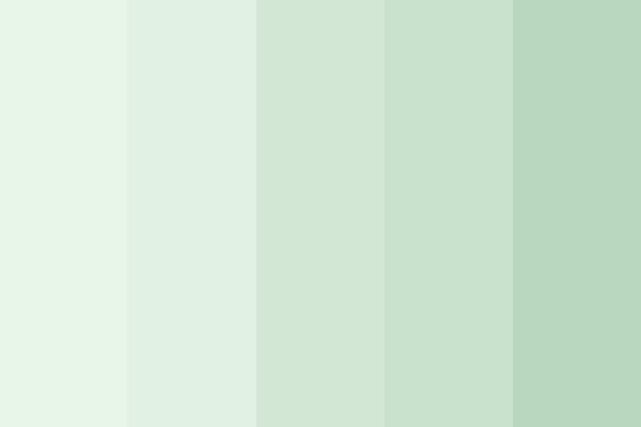 pastel green color palette