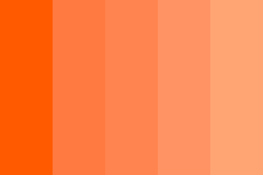 Orange sunset Color Palette