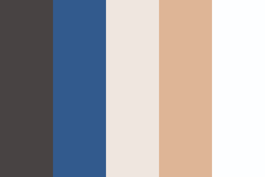 Navy Buff color palette