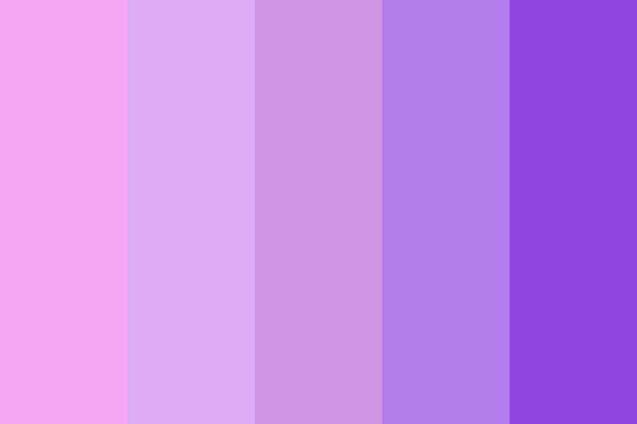 Aesthetic Pastel Purples Color Palette