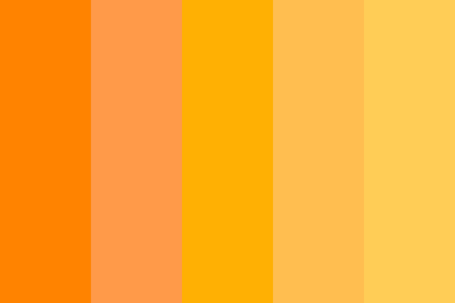 Bright Oranges Color Palette