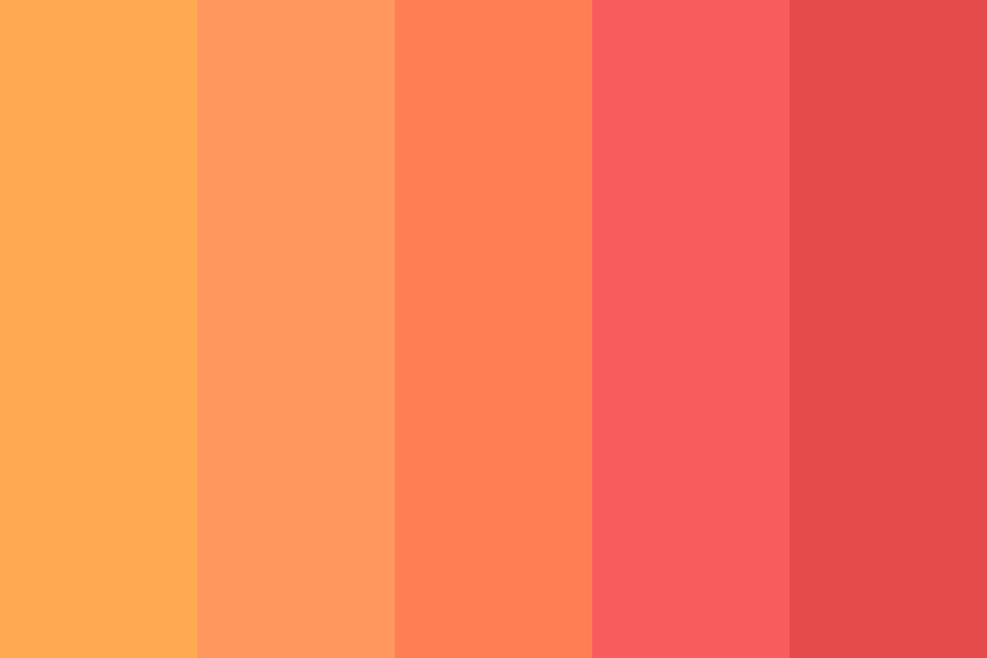 Urban Sunset color palette