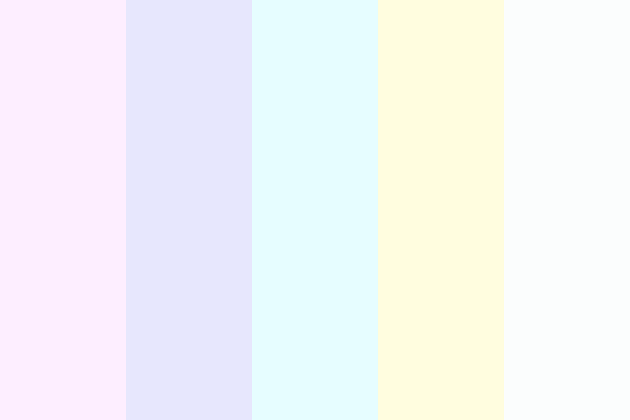 milky rainbow color palette