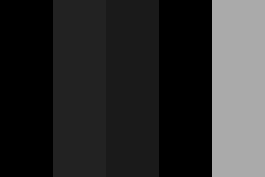blacky color palette