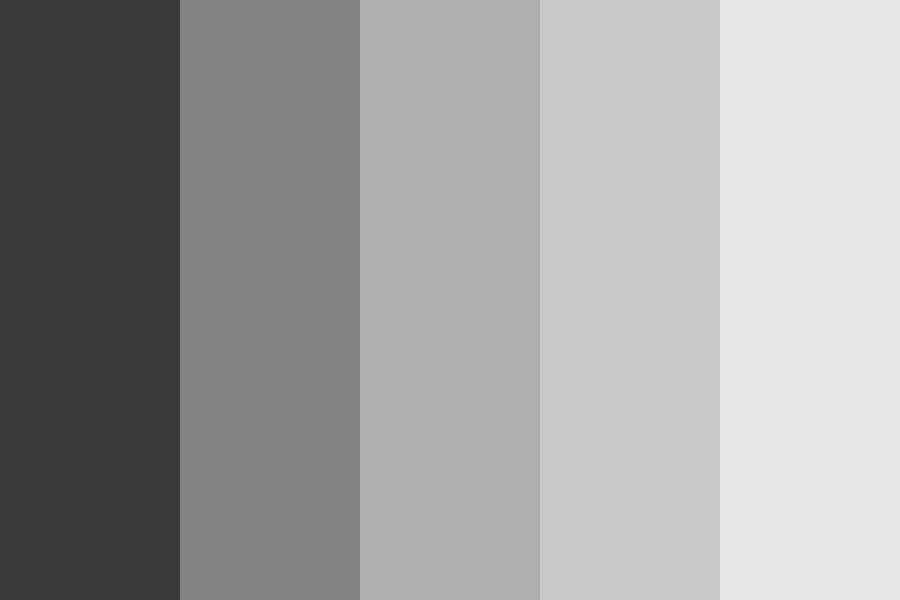 Todopoderoso Cuervo personalizado Six Shades of Gray Color Palette