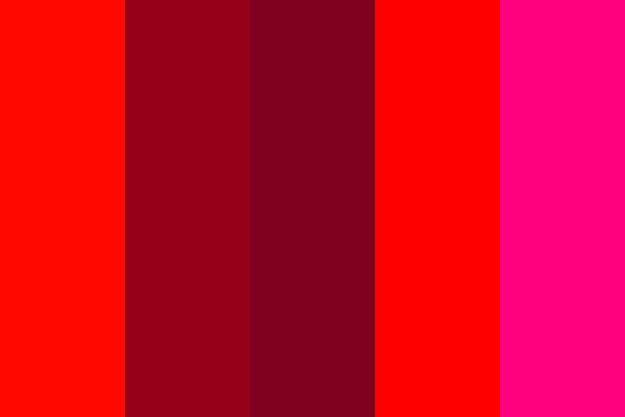 Ruby Red Rose color palette