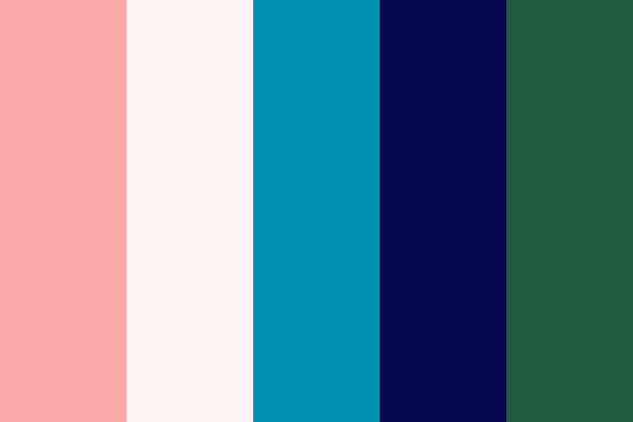 Pink Blue Green Color Palette