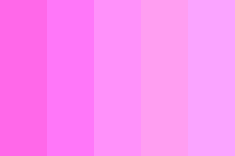 5 Shades of Pink Color Palette