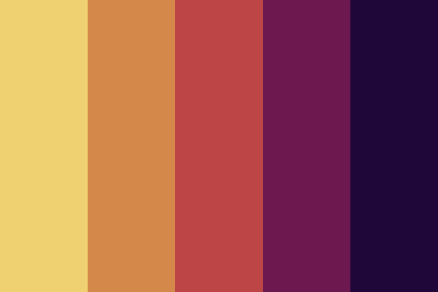 Yellow Purple Fade Color Palette