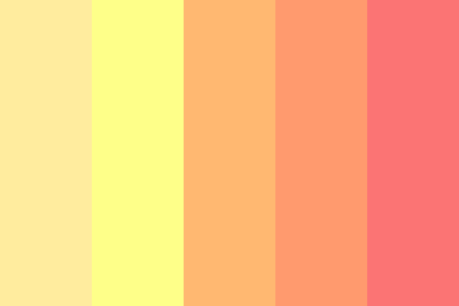 Yellow Pink Kinda Gradient Color Palette