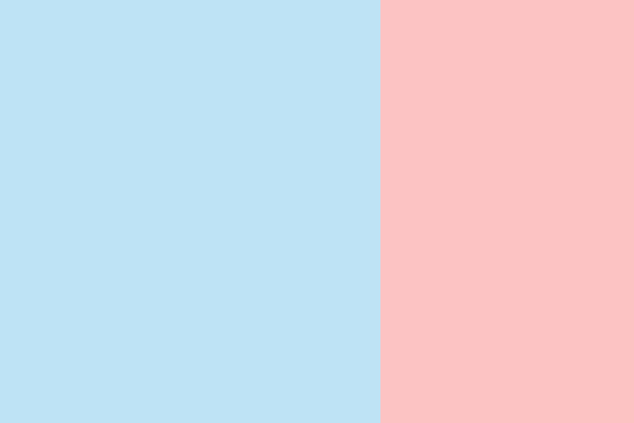 baby blue and red