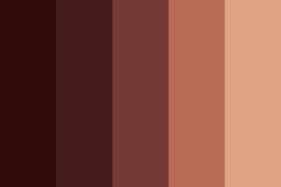 reddish brown nail color