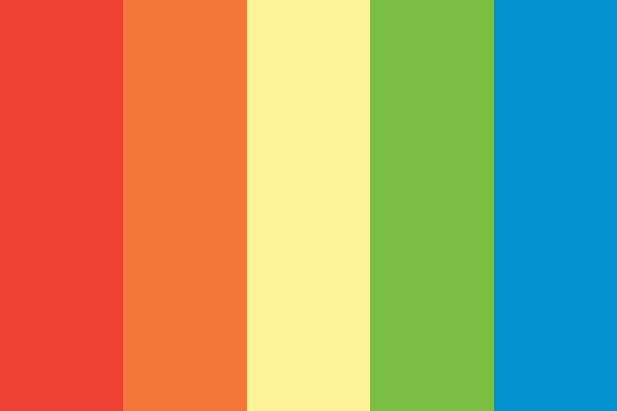 Rainbow Dash color palette
