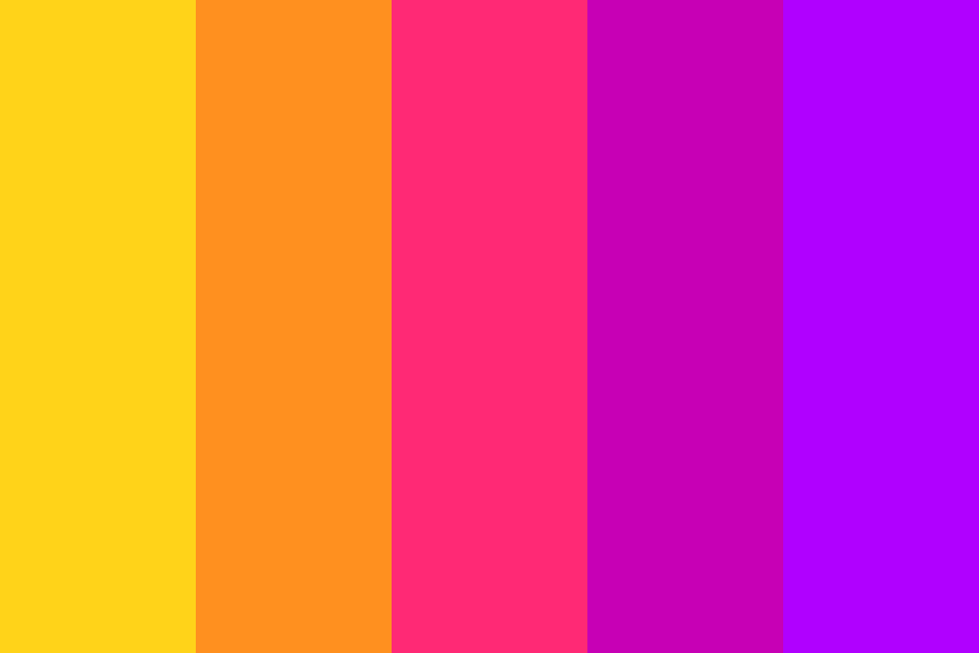 Retrowave Sunset color palette