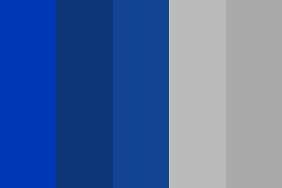 test blues color palette