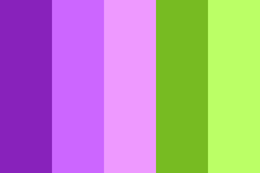 Violet And Green Color Palette