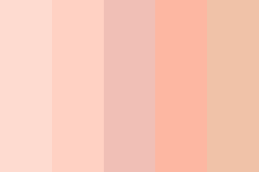 milky peaches color palette