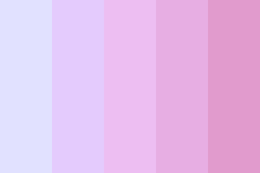 Pink to Blue Fade Color Palette