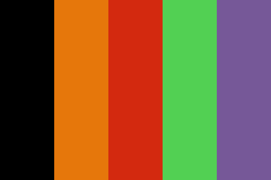 Evangelion Unit 01 And 02 color palette