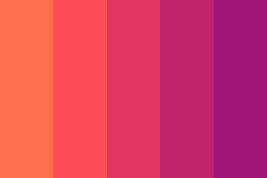 Purple and Orange Sunset Color Palette
