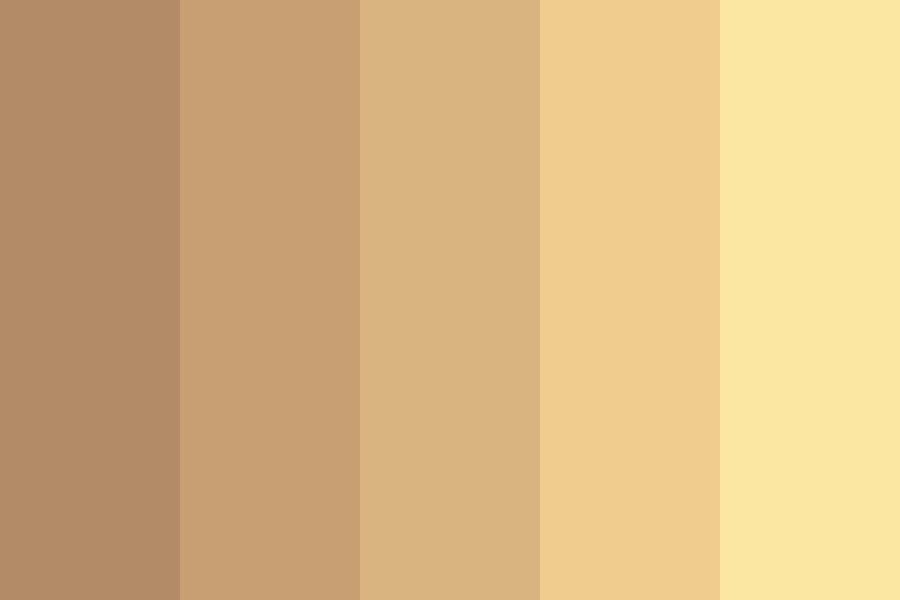 Golden Blonde Hair color palette