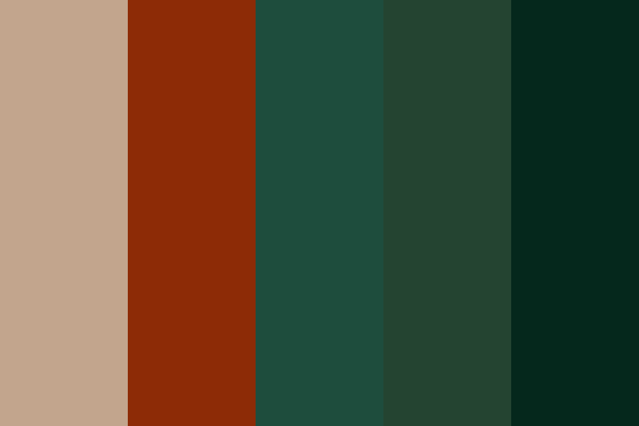 Autumn Green Color Palette