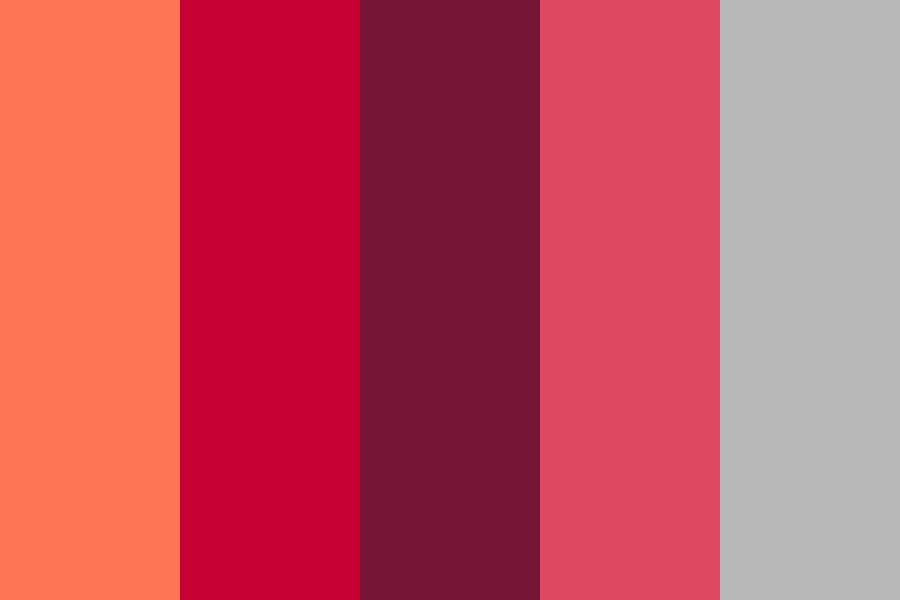 heart containing color palette