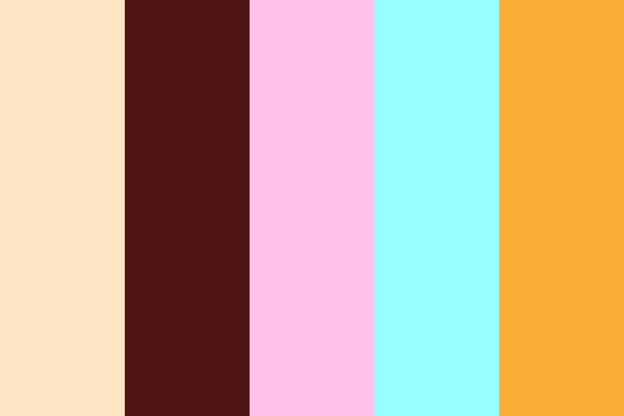 ice cream flavors color palette