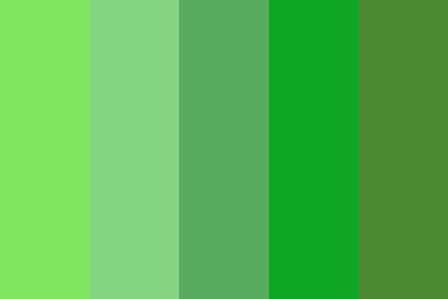 The Color Spring Green Color Palette