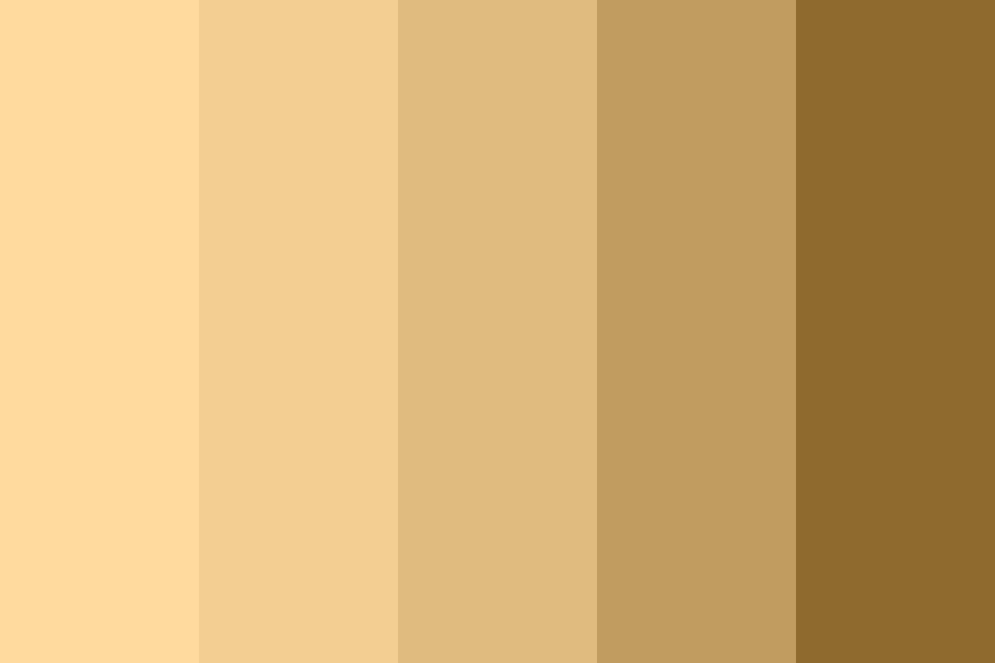 Soft gold color palette