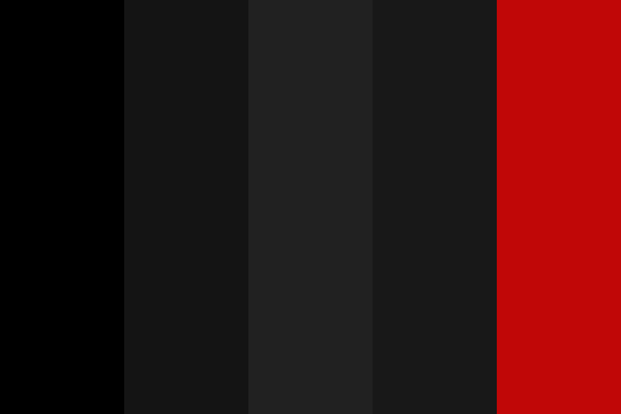 Black Loves Red Color Palette