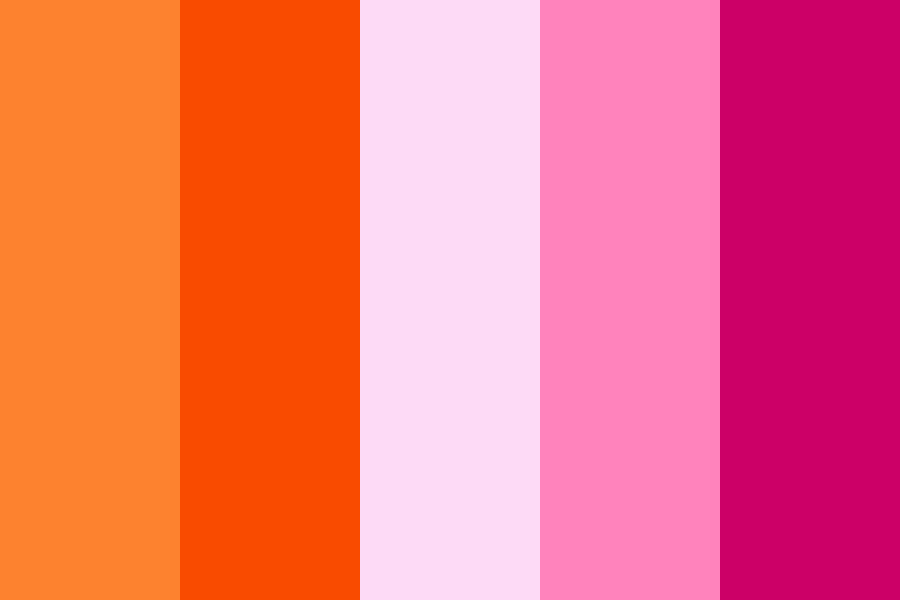 pinkish orange color