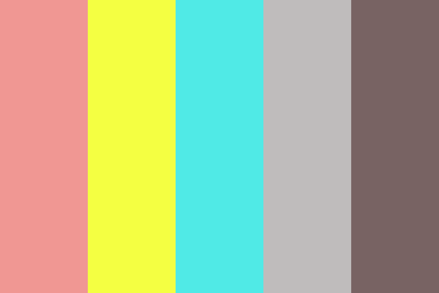 pink yellow blue Color Palette