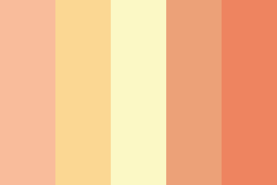 Peach Sorbet color palette