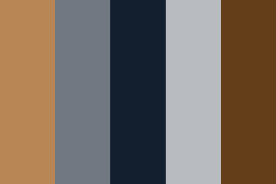 color codes, brown / blue Color Palette