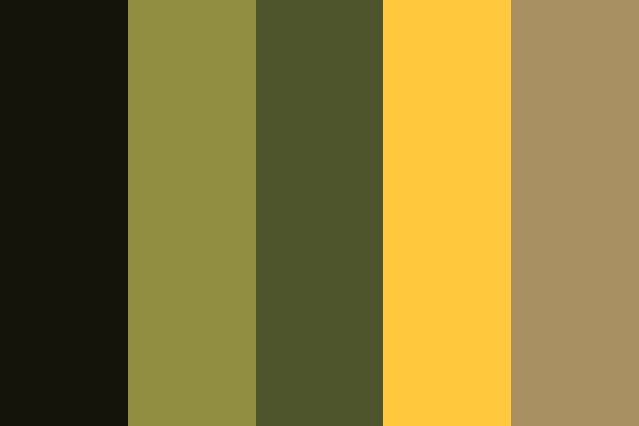 Egg Yolk Yellow Paint Color Palette