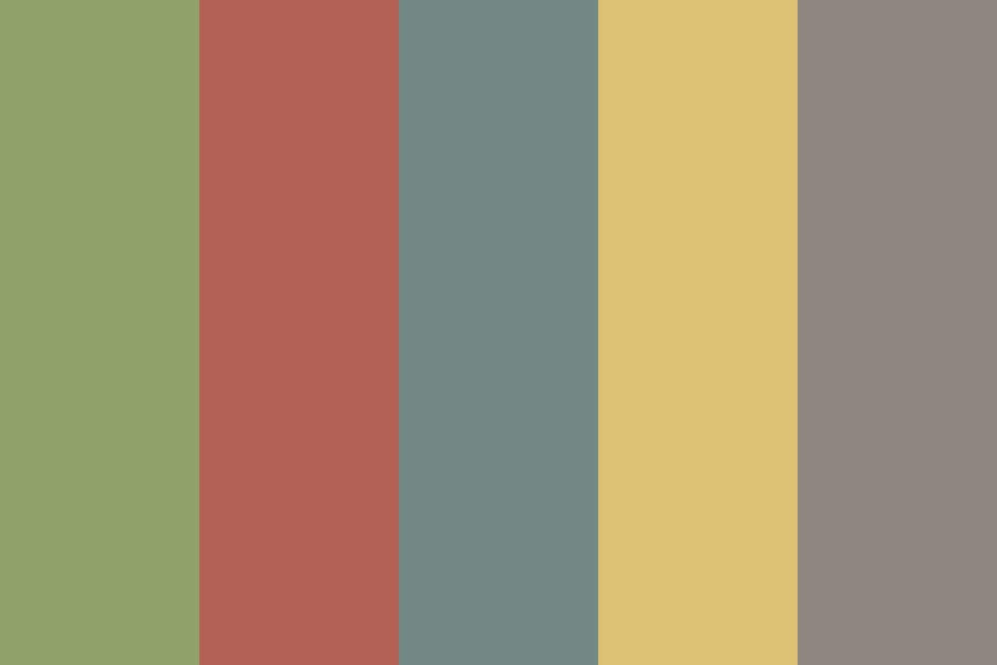 Vintage 2015 color palette