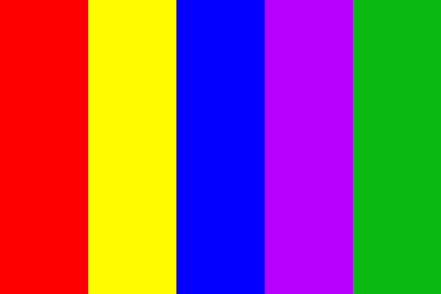 The Wiggles and Dorothy the Dinosaur Color Palette