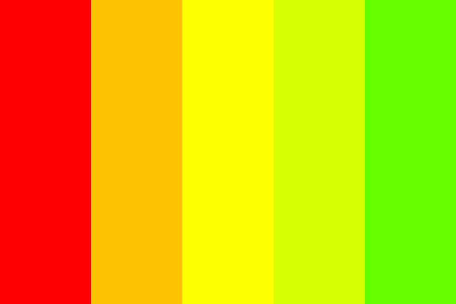 red green scale Color Palette