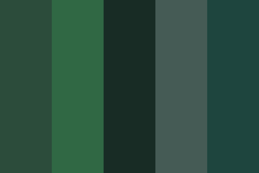 Dark Green color palette
