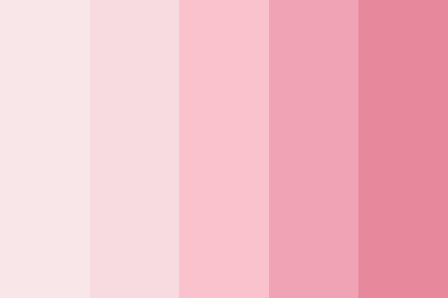 Sweet Pink Ombre Color Palette