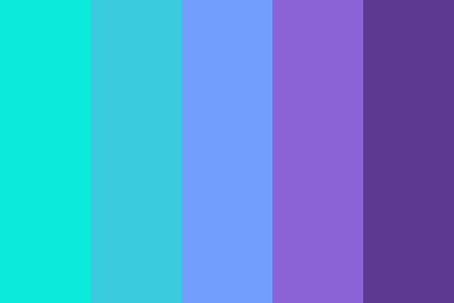 Vibrant Blue and Purple Color Palette