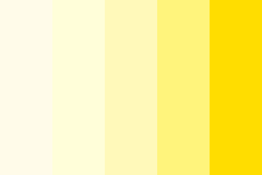 Vanilla Yellow color palette