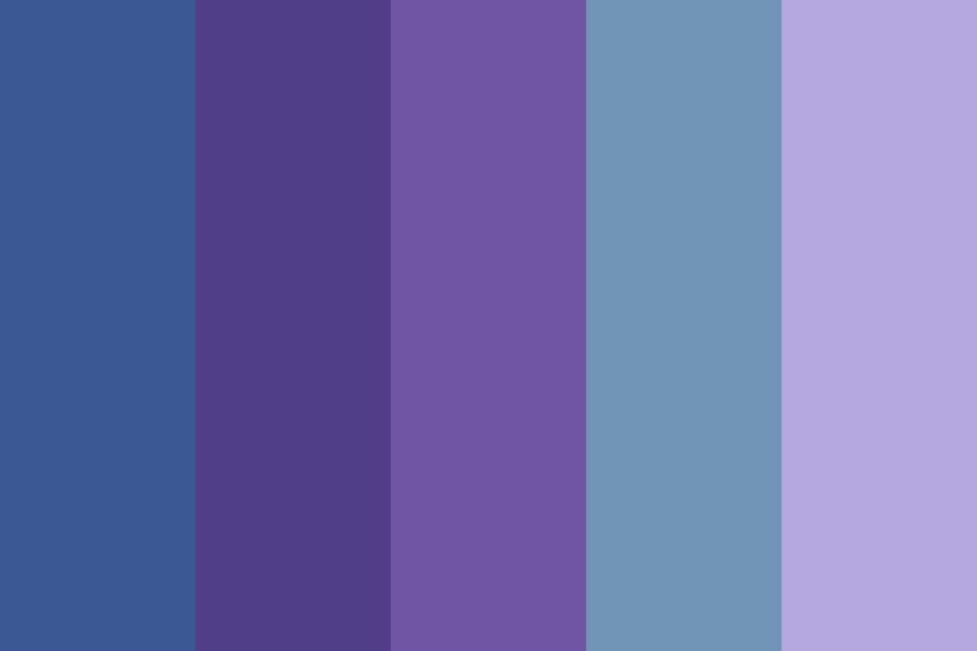 Pastel Blue Purple Color Palette