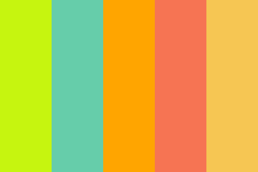 fruits color palette