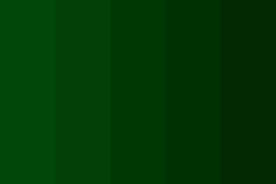 Dark green palette Color Palette