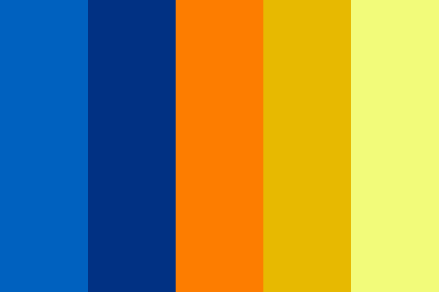 Blue and Orange Palette Color Palette