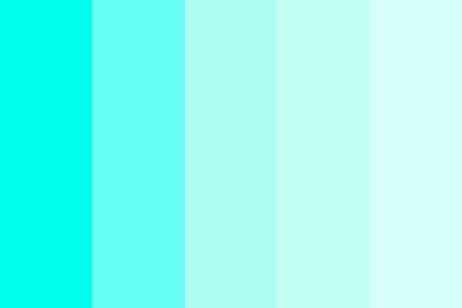 Shades Of Aqua Color Palette